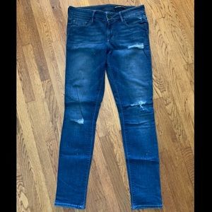 Black orchid stretchy distressed jeans